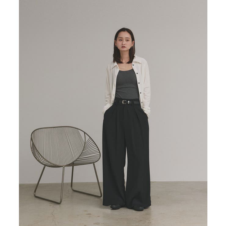 【2025AW新作】カップ付きリブキャミソール | ad thie | 詳細画像15 