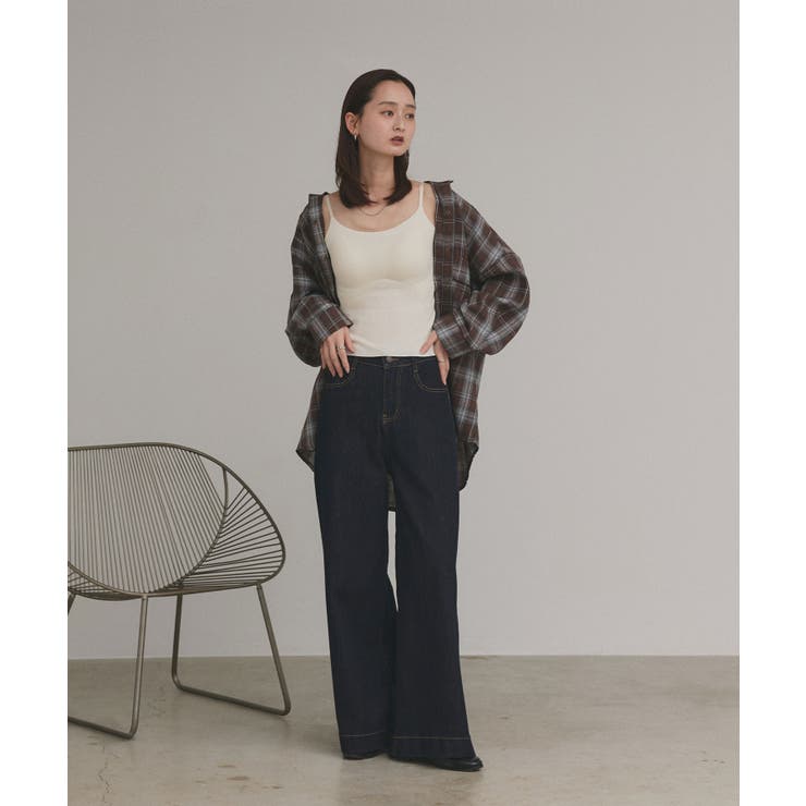 【2025AW新作】カップ付きリブキャミソール | ad thie | 詳細画像2 