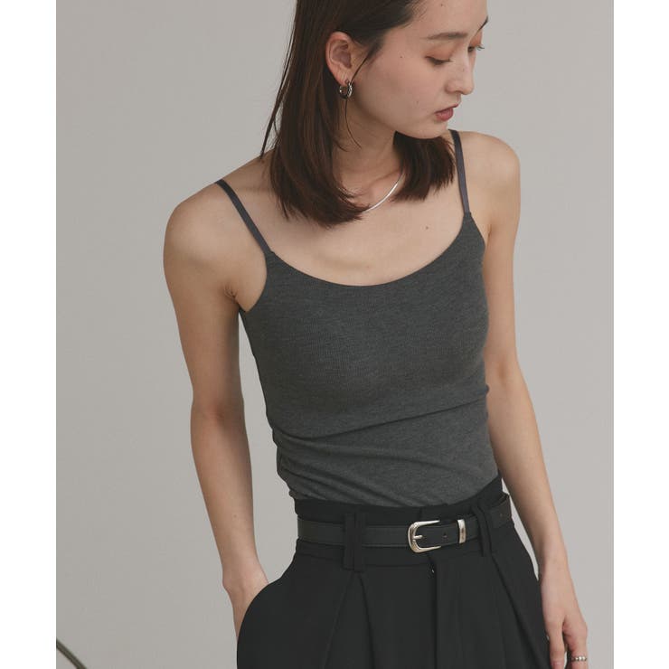 【2025AW新作】カップ付きリブキャミソール | ad thie | 詳細画像20 