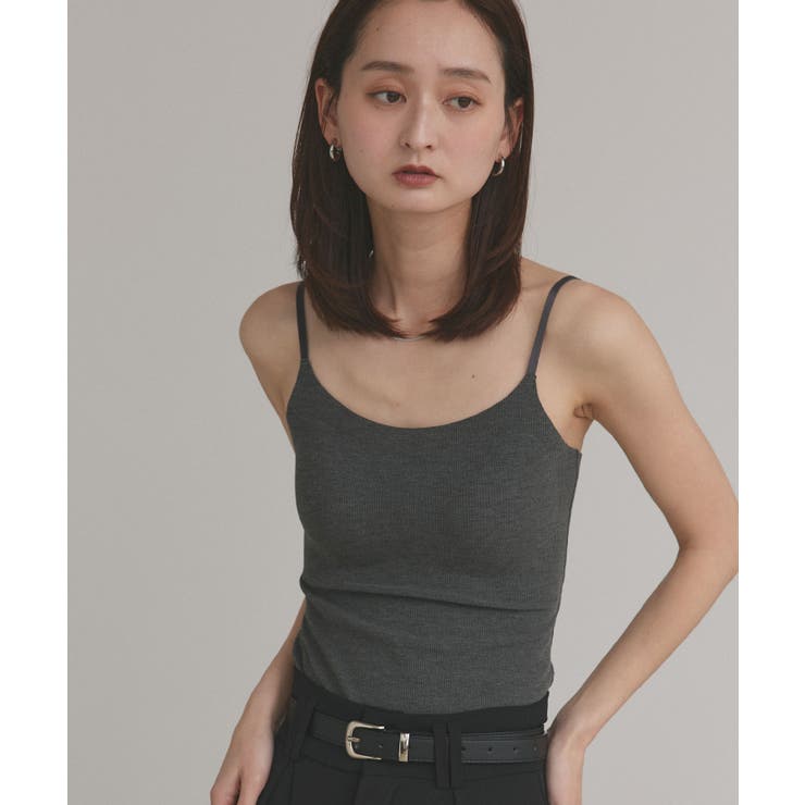 【2025AW新作】カップ付きリブキャミソール | ad thie | 詳細画像21 