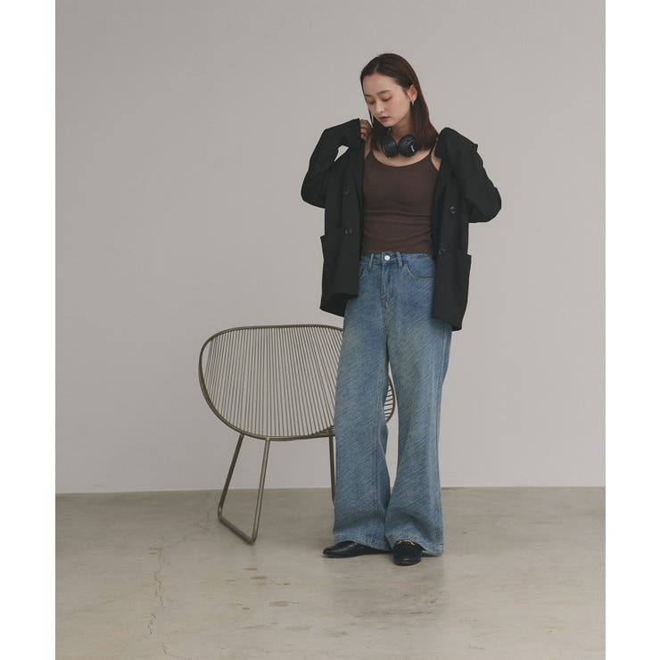 【2025AW新作】カップ付きリブキャミソール | ad thie | 詳細画像23 