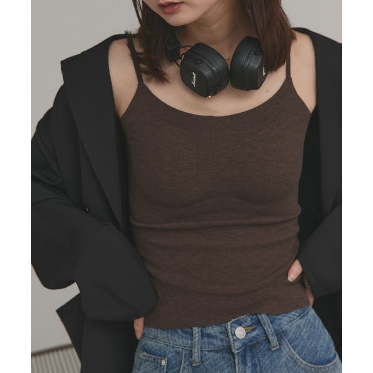 【2025AW新作】カップ付きリブキャミソール | ad thie | 詳細画像25 