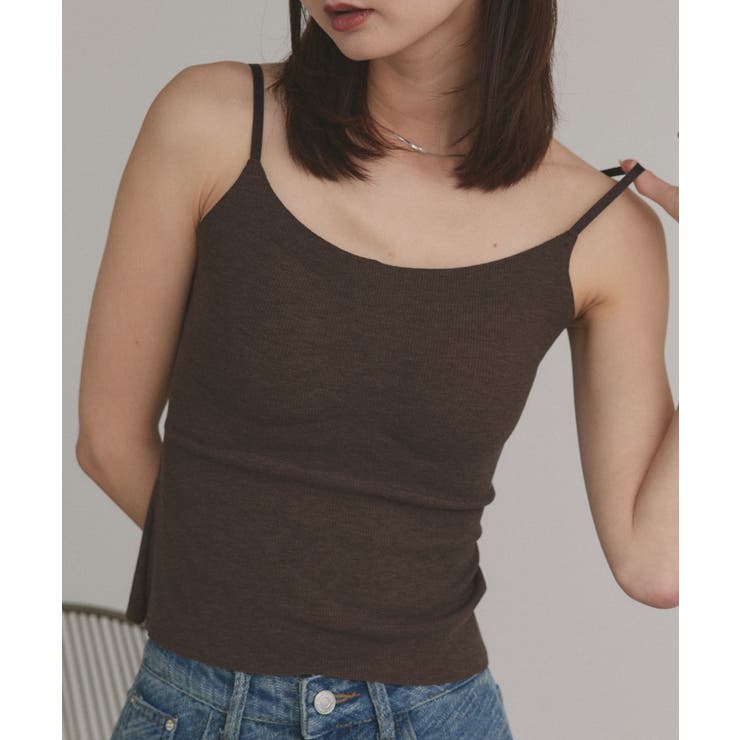 【2025AW新作】カップ付きリブキャミソール | ad thie | 詳細画像27 