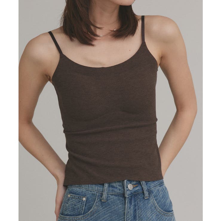 【2025AW新作】カップ付きリブキャミソール | ad thie | 詳細画像28 