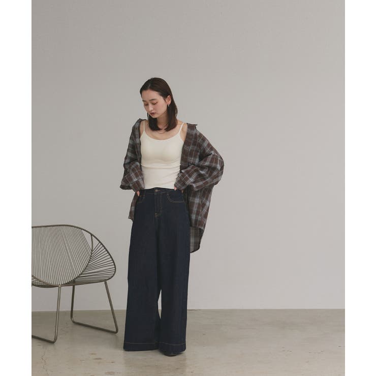 【2025AW新作】カップ付きリブキャミソール | ad thie | 詳細画像3 