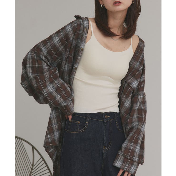 【2025AW新作】カップ付きリブキャミソール | ad thie | 詳細画像4 