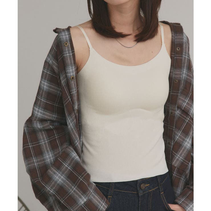 【2025AW新作】カップ付きリブキャミソール | ad thie | 詳細画像5 