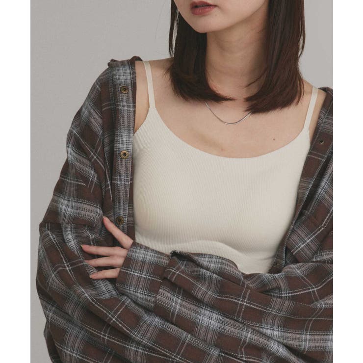 【2025AW新作】カップ付きリブキャミソール | ad thie | 詳細画像6 