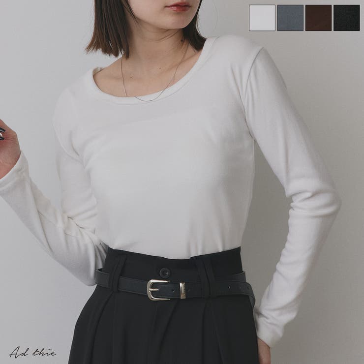 【2025AW新作】起毛クルーネックインナーカットソー | ad thie | 詳細画像1 