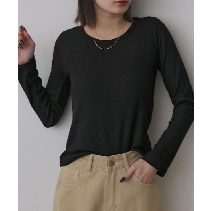 【2025AW新作】起毛クルーネックインナーカットソー | ad thie | 詳細画像13 