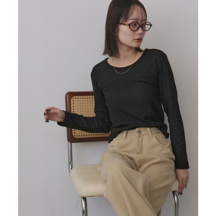 【2025AW新作】起毛クルーネックインナーカットソー | ad thie | 詳細画像14 