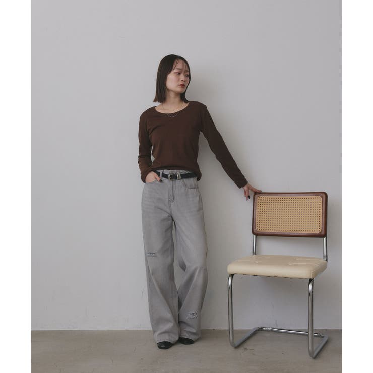 【2025AW新作】起毛クルーネックインナーカットソー | ad thie | 詳細画像23 