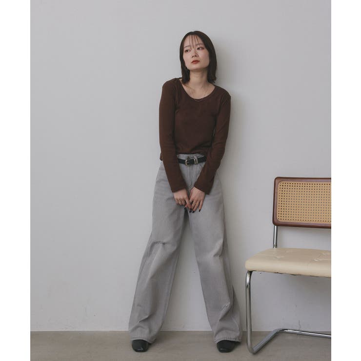 【2025AW新作】起毛クルーネックインナーカットソー | ad thie | 詳細画像24 