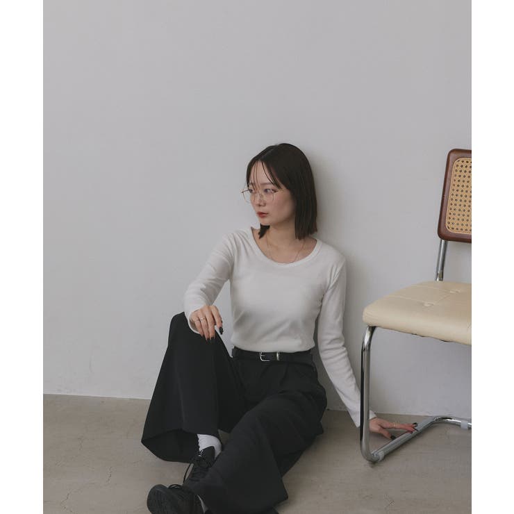 【2025AW新作】起毛クルーネックインナーカットソー | ad thie | 詳細画像7 