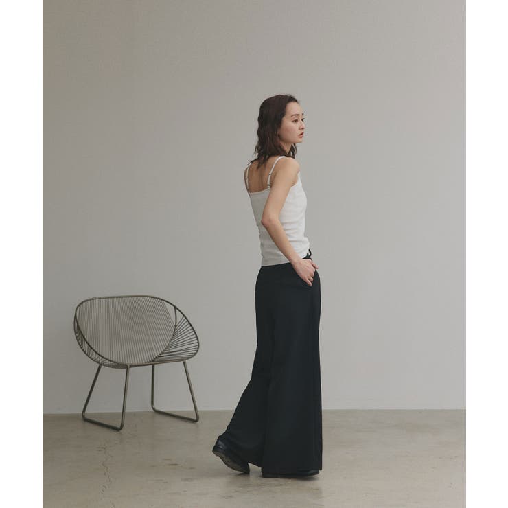 裏起毛レース切り替えキャミソール | ad thie | 詳細画像3 