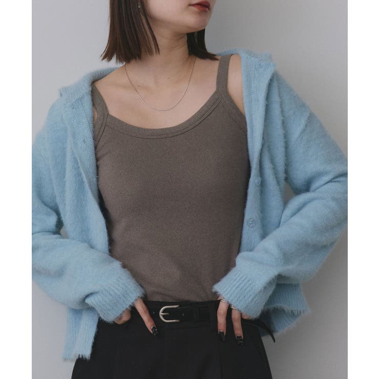 裏起毛カップ付きキャミソール | ad thie | 詳細画像10 