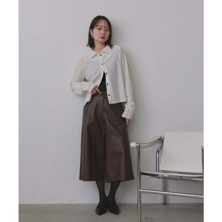 裏起毛カップ付きキャミソール | ad thie | 詳細画像2 