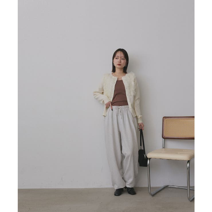 裏起毛カップ付きキャミソール | ad thie | 詳細画像23 