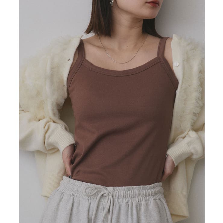 裏起毛カップ付きキャミソール | ad thie | 詳細画像26 