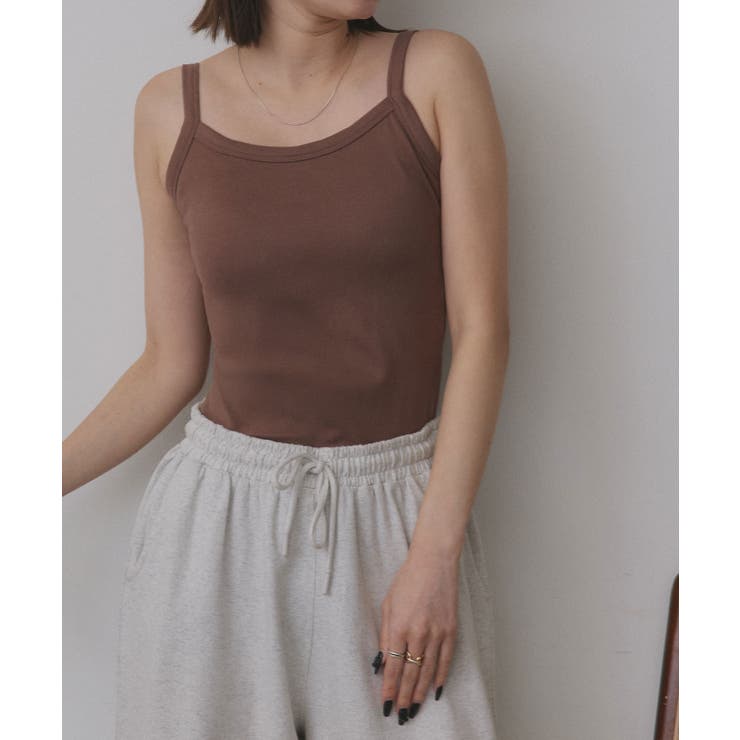 裏起毛カップ付きキャミソール | ad thie | 詳細画像28 