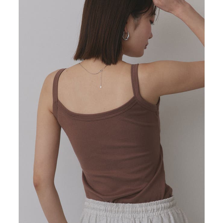 裏起毛カップ付きキャミソール | ad thie | 詳細画像29 