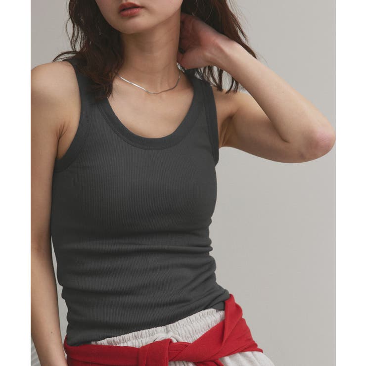 裏起毛リブタンクトップ | ad thie | 詳細画像13 