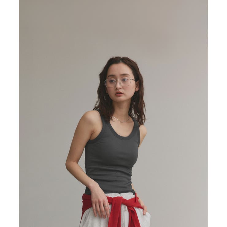 裏起毛リブタンクトップ | ad thie | 詳細画像14 