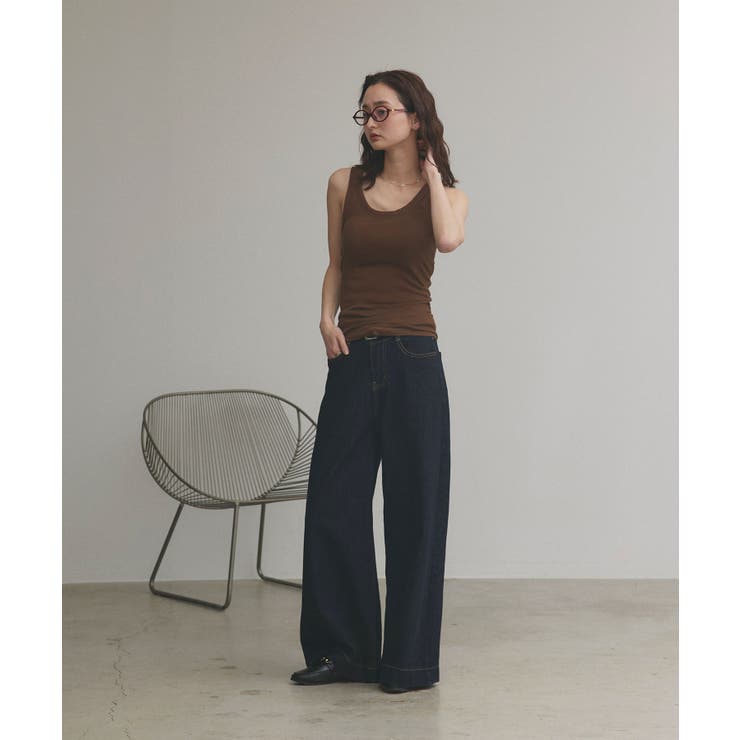 裏起毛リブタンクトップ | ad thie | 詳細画像15 