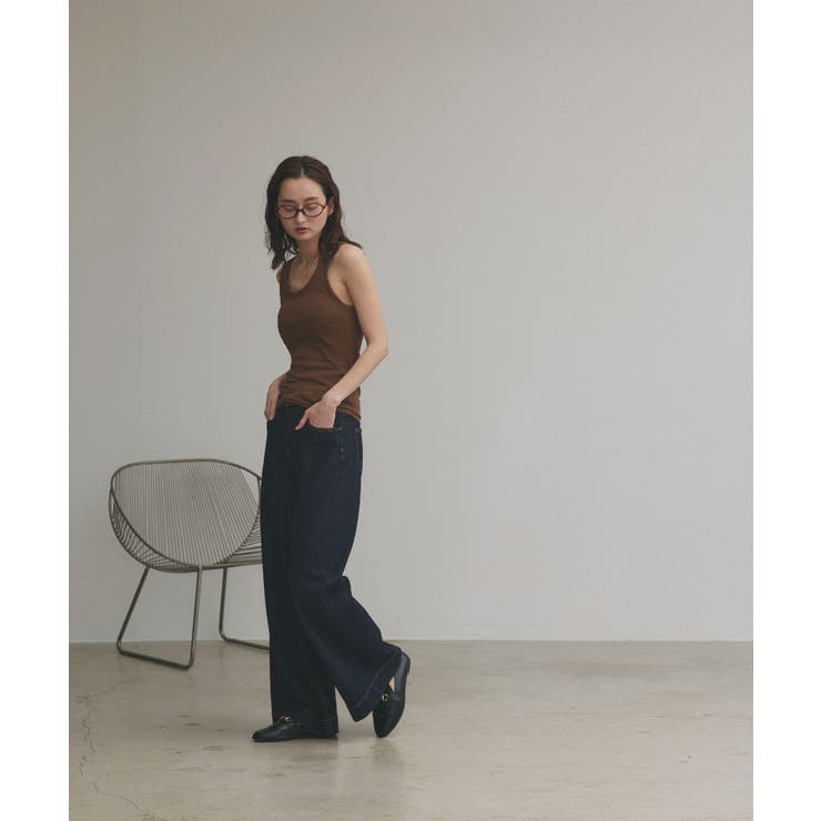 裏起毛リブタンクトップ | ad thie | 詳細画像16 