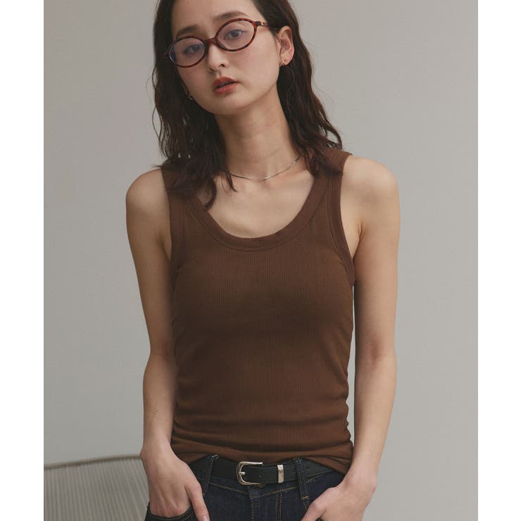 裏起毛リブタンクトップ | ad thie | 詳細画像17 