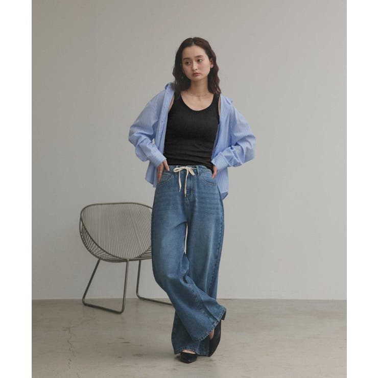 裏起毛リブタンクトップ | ad thie | 詳細画像2 