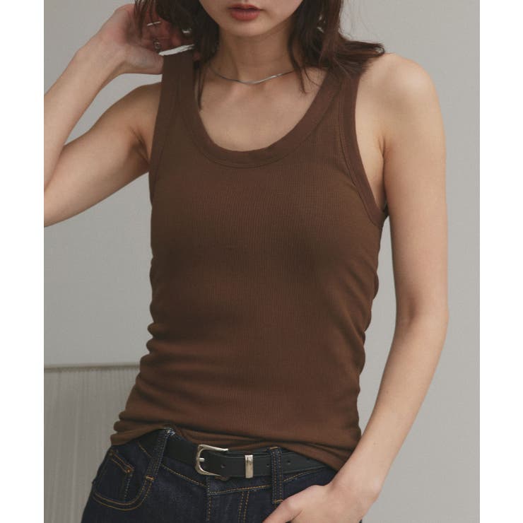 裏起毛リブタンクトップ | ad thie | 詳細画像21 