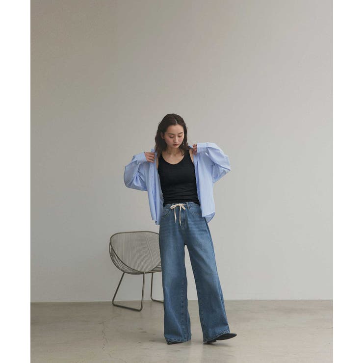 裏起毛リブタンクトップ | ad thie | 詳細画像3 