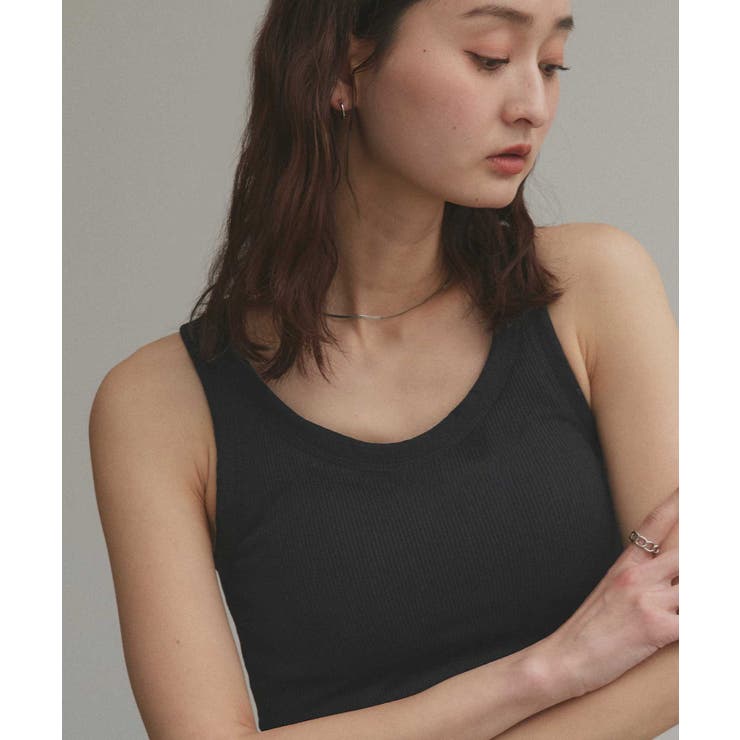 裏起毛リブタンクトップ | ad thie | 詳細画像7 