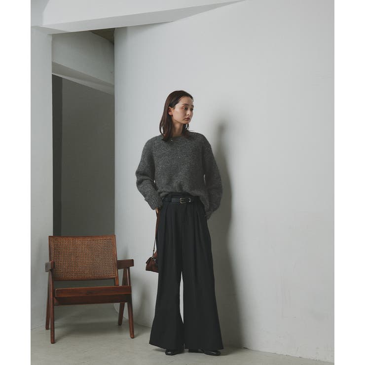 【2025AW新作】アシメヘムスパンコールニットトップス	 | ad thie | 詳細画像12 