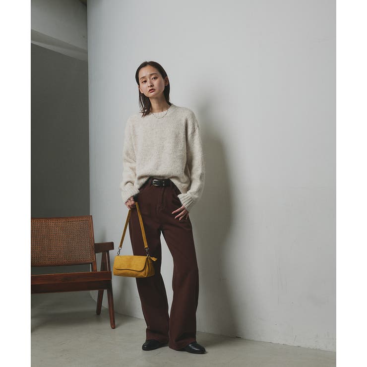 【2025AW新作】アシメヘムスパンコールニットトップス	 | ad thie | 詳細画像2 