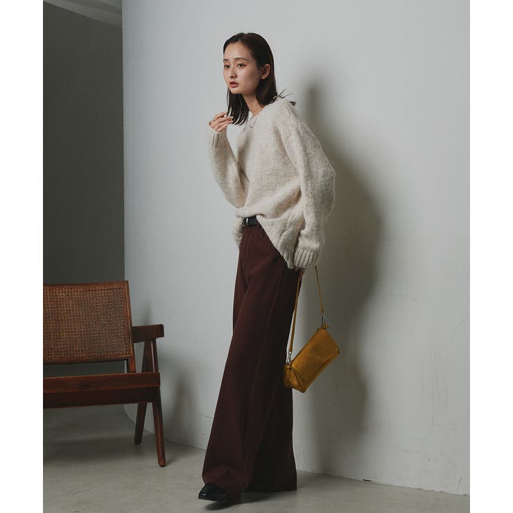 【2025AW新作】アシメヘムスパンコールニットトップス	 | ad thie | 詳細画像3 