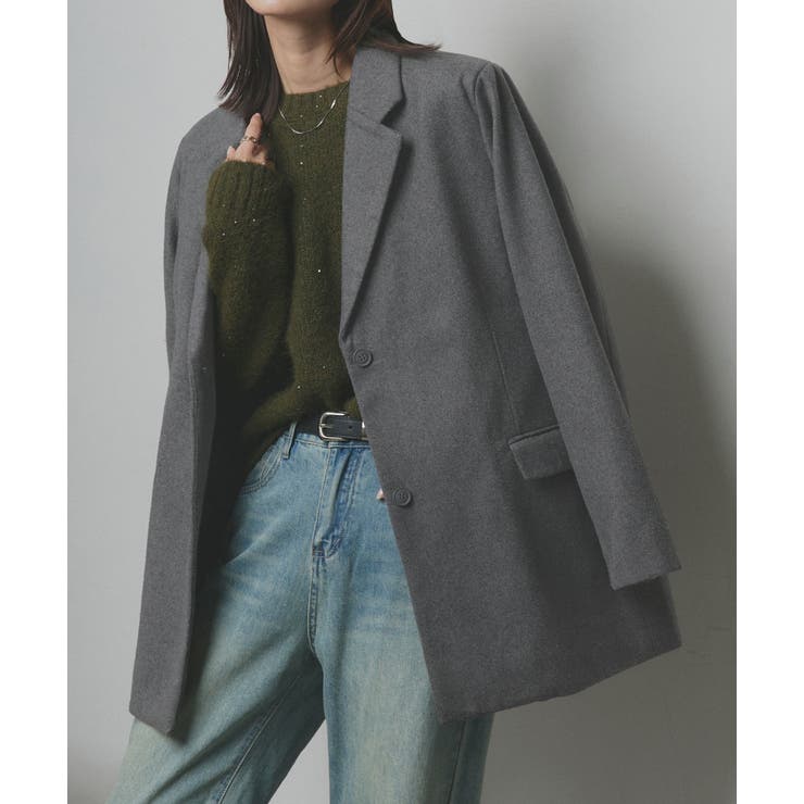 【2025AW新作】アシメヘムスパンコールニットトップス	 | ad thie | 詳細画像32 