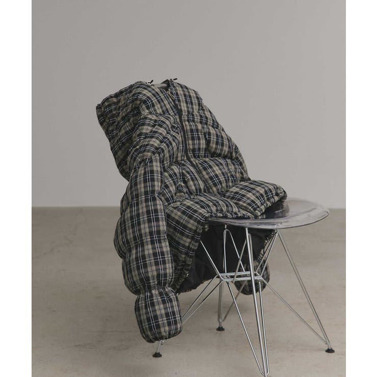 【2025AW新作】チェックダウンジャケット | ad thie | 詳細画像14 