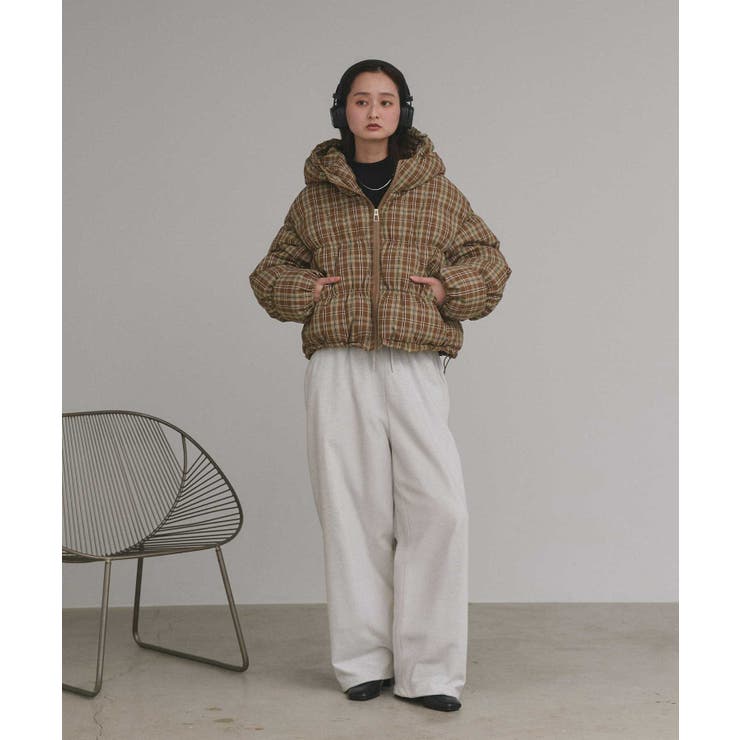 【2025AW新作】チェックダウンジャケット | ad thie | 詳細画像15 