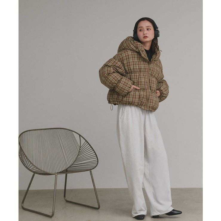 【2025AW新作】チェックダウンジャケット | ad thie | 詳細画像16 