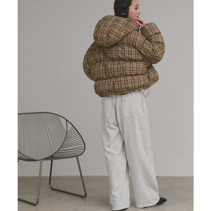 【2025AW新作】チェックダウンジャケット | ad thie | 詳細画像17 