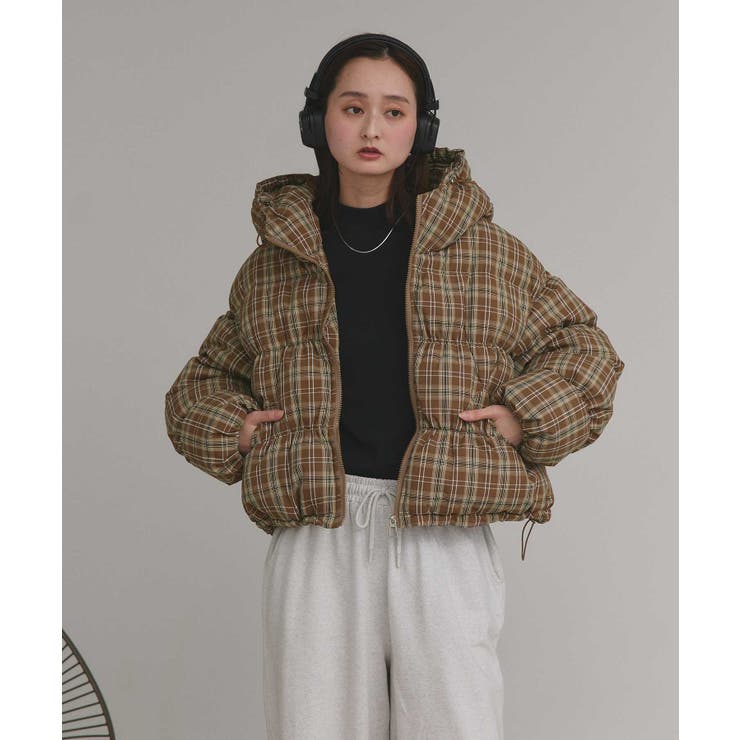 【2025AW新作】チェックダウンジャケット | ad thie | 詳細画像19 