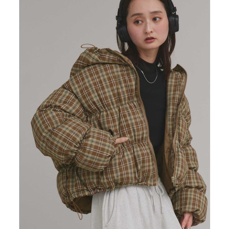 【2025AW新作】チェックダウンジャケット | ad thie | 詳細画像20 
