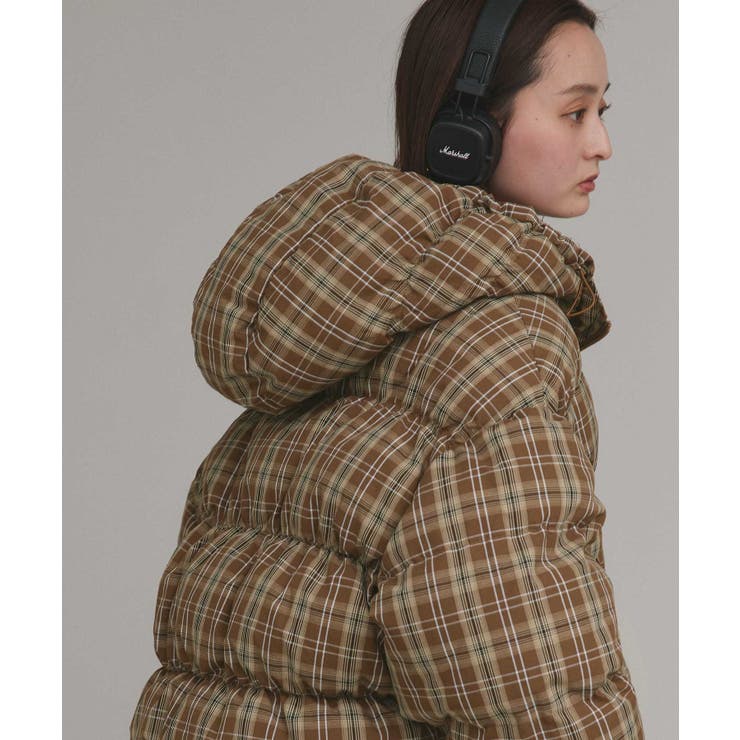 【2025AW新作】チェックダウンジャケット | ad thie | 詳細画像22 