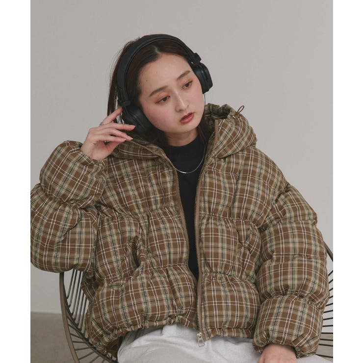 【2025AW新作】チェックダウンジャケット | ad thie | 詳細画像23 