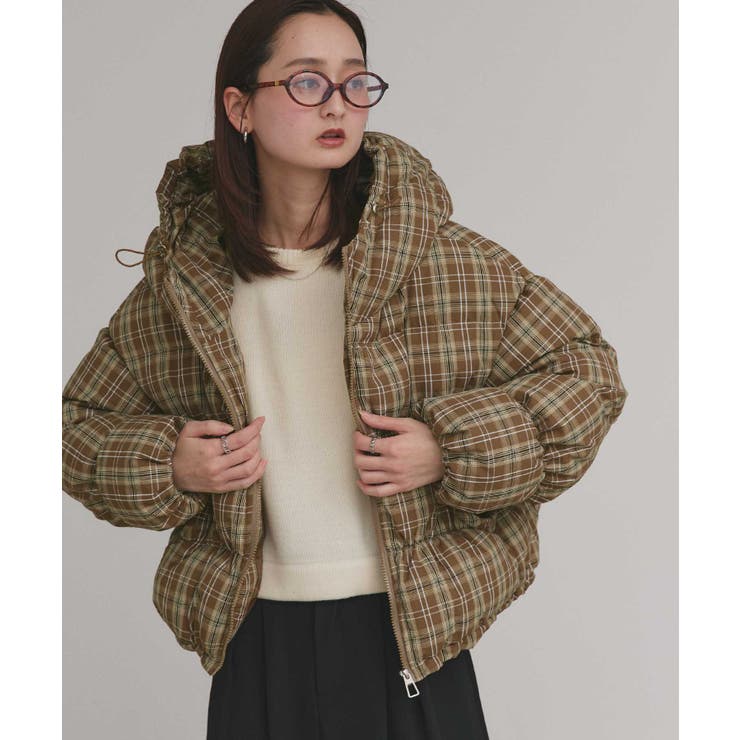 【2025AW新作】チェックダウンジャケット | ad thie | 詳細画像27 