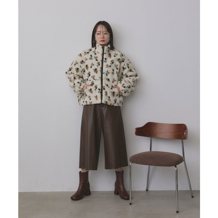 フラワーボアブルゾン | ad thie | 詳細画像2 