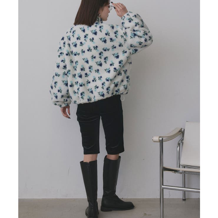 フラワーボアブルゾン | ad thie | 詳細画像20 