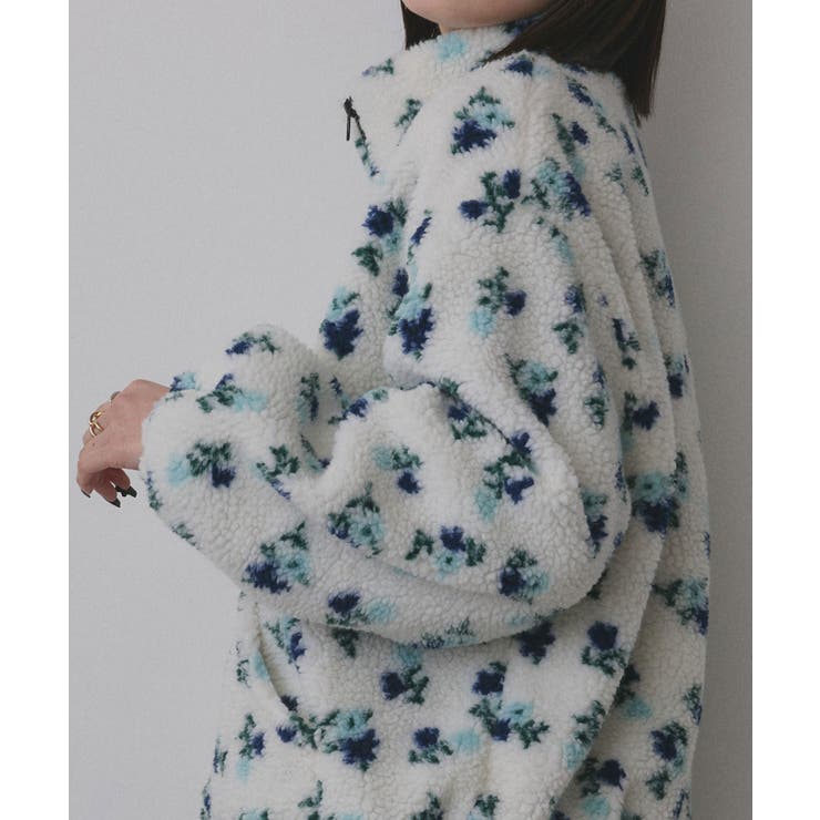 フラワーボアブルゾン | ad thie | 詳細画像25 